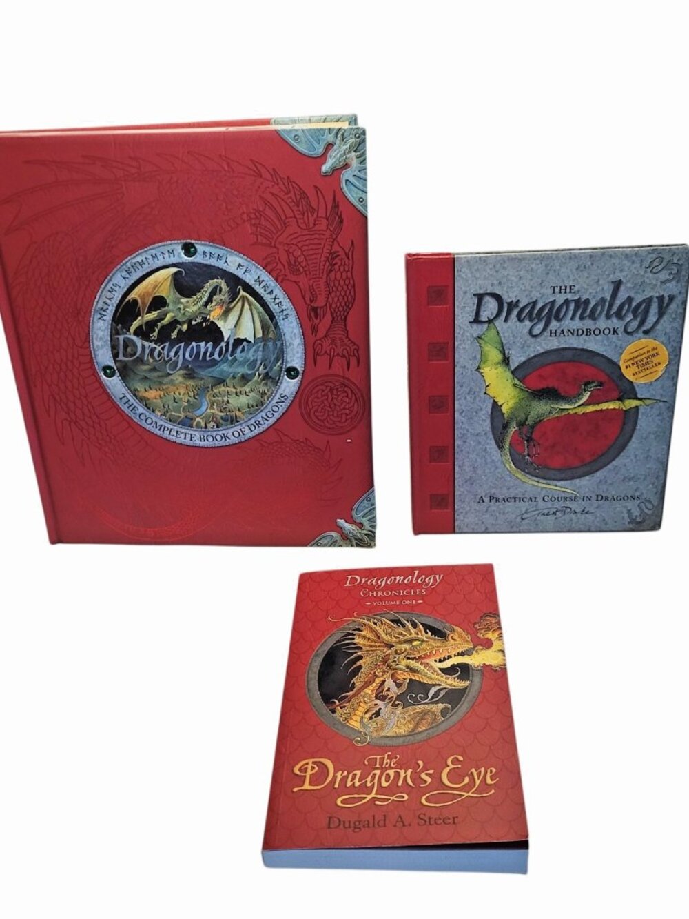 Dragonology Complete HC - Handbook HC - Chronicles Vol 1 SC - 3 Books Excell Con